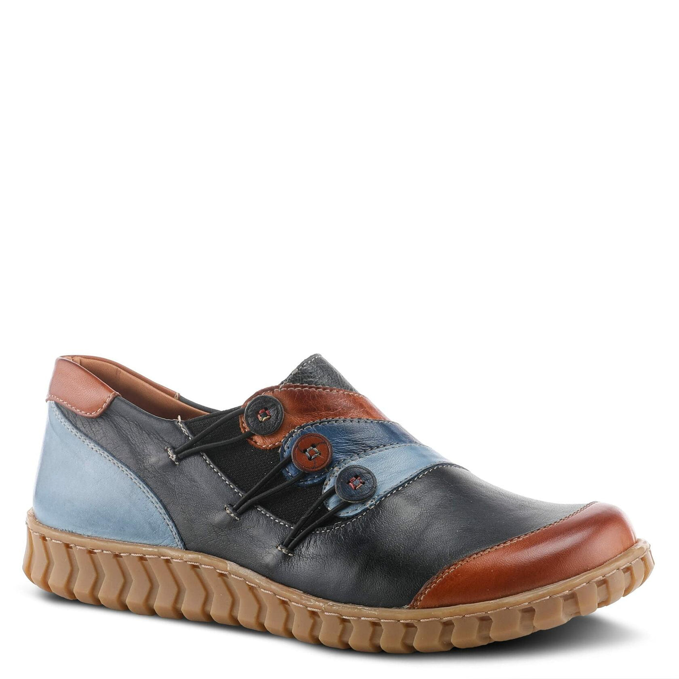 Spring Step Women's Neeta Slip-On Shoe Navy Multi EU 36 / US 5.5-6