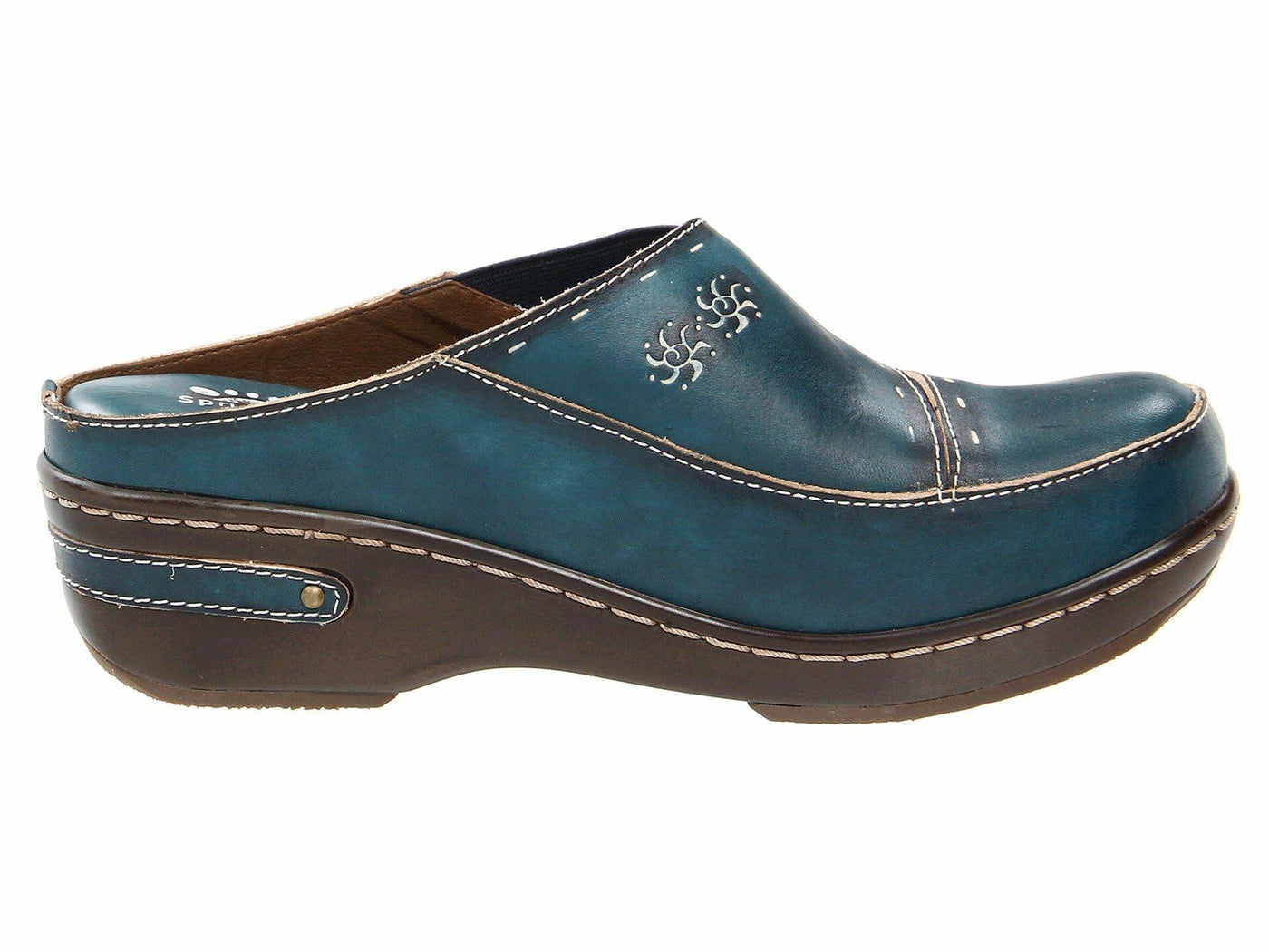 Spring Step L'Artiste Women's Chino Leather Loafer Blue EU 43 / US 11.5-12