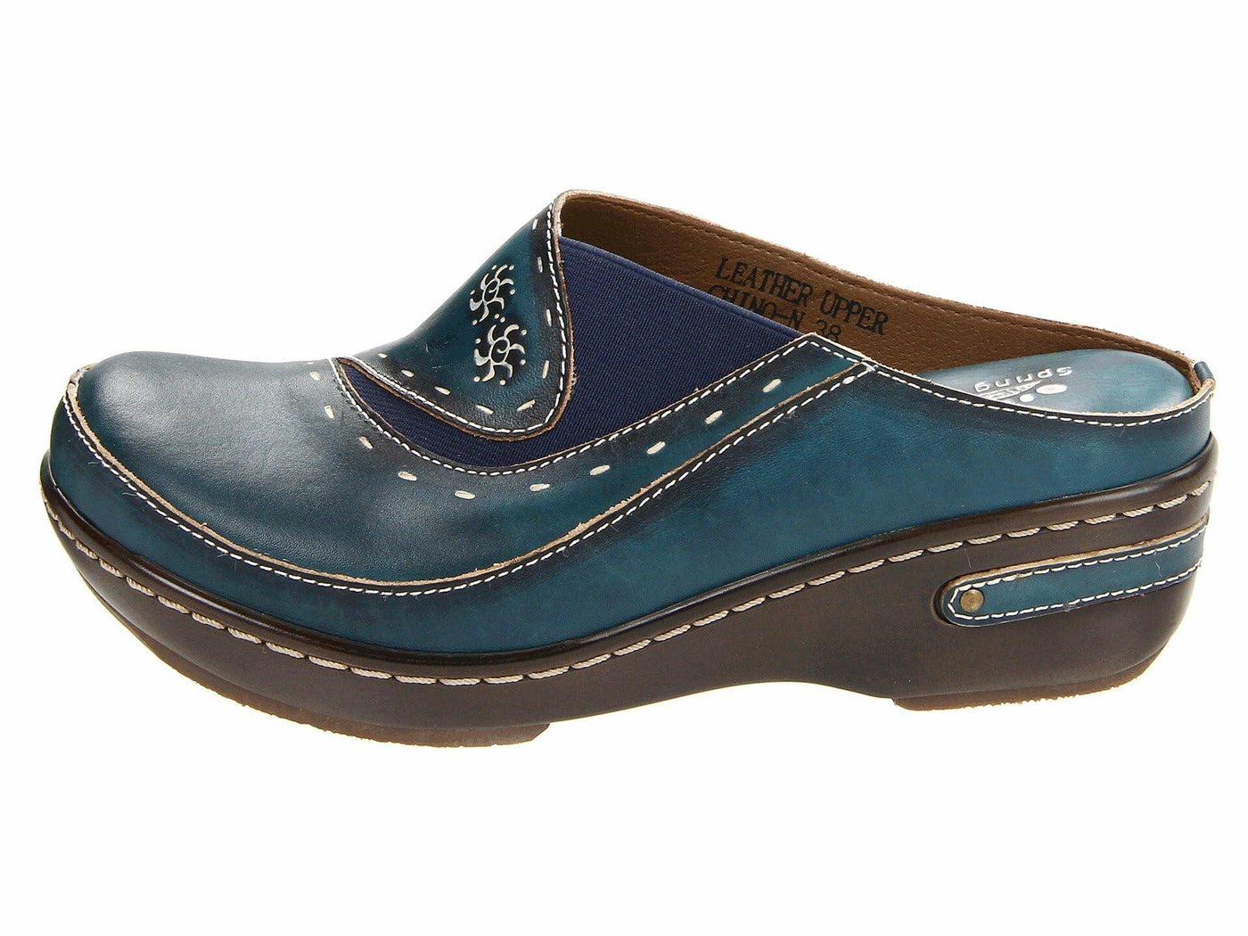 Spring Step L'Artiste Women's Chino Leather Loafer Blue EU 43 / US 11.5-12