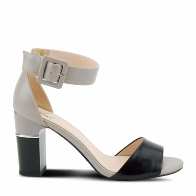 Azura by Spring Step Women's Barbra Heeled Sandal, Black Multi, 5.5-6