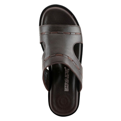 Spring Step Men's Benn Slide Sandal Brown EU 44 / US 10.5-11