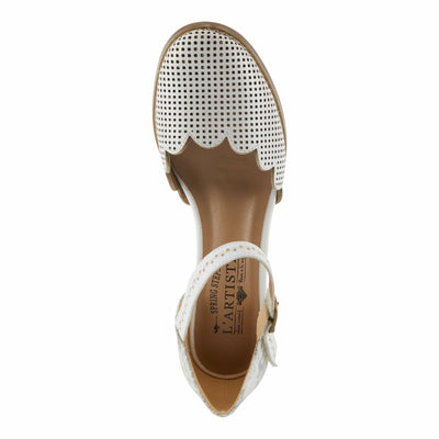 L'Artiste by Spring Step Women's Parchelle Shoes, White Multi, 6.5-7