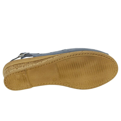 Spring Step Women's Orella Slingback Sandal,Blue,40 EU/9 M US