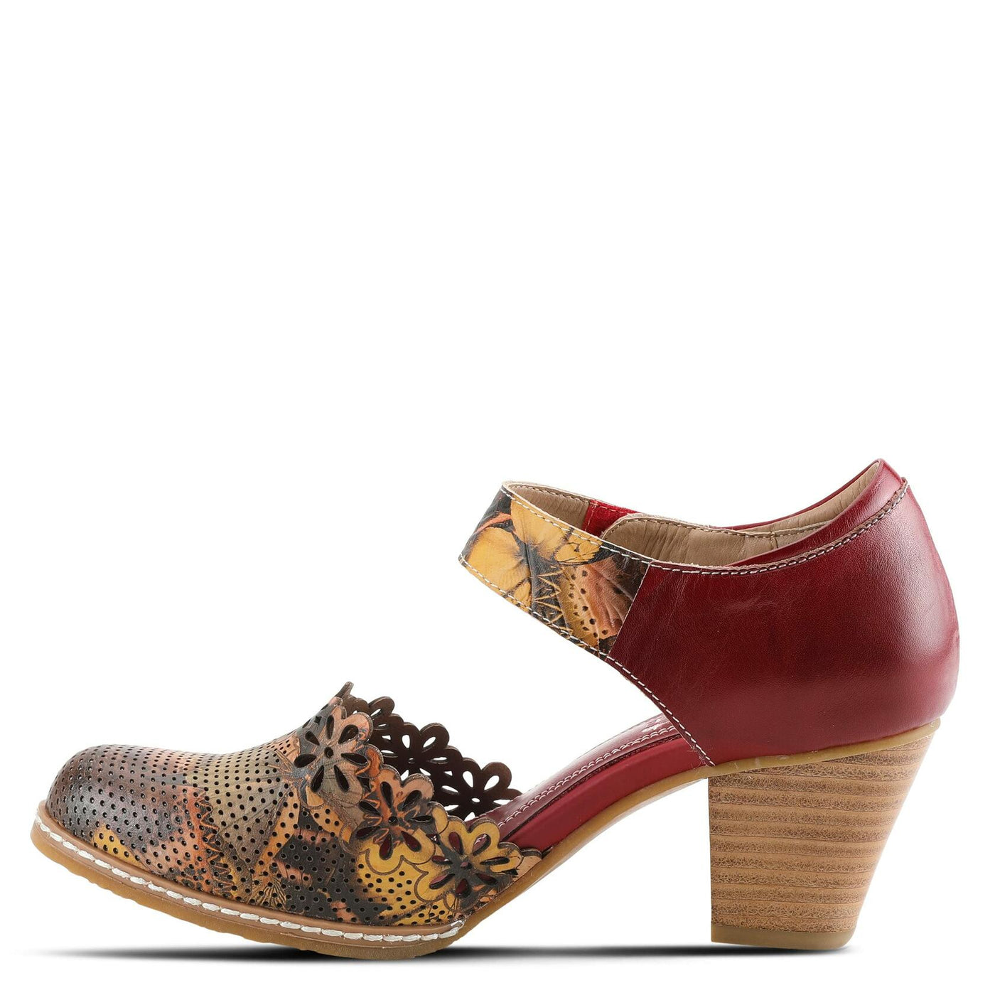 Spring Step L'Artiste Women's Sunset Bootie Dark Red Multi EU 35 / US 5