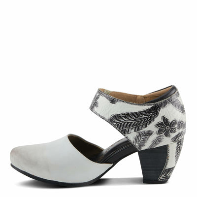 Spring Step L'Artiste Women's Toolie Mary Jane Heeled Shoe Off White Multi EU 36/5.5-6