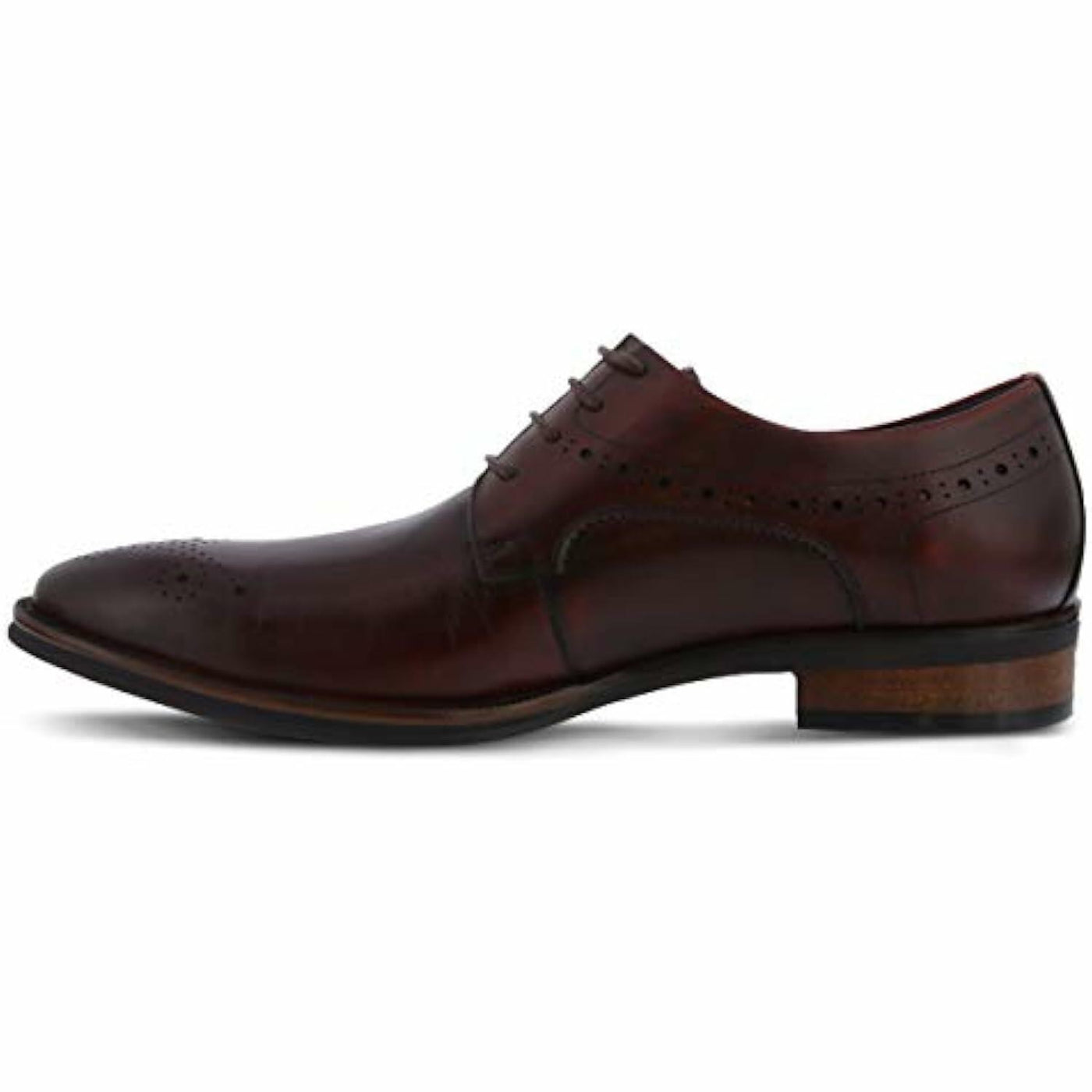 Spring Step Men's Charlie Leather Lace-Up Wingtip Shoe Cabernet