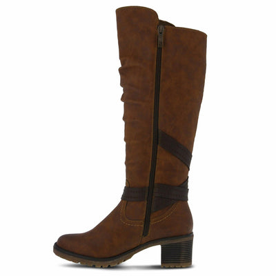 Spring Step Women's Knee High Boot, Brown, 9