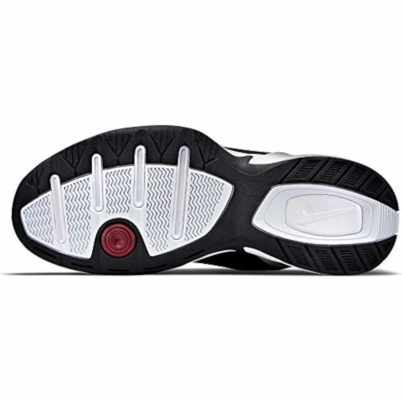 Nike Men's Air Monarch IV Sneaker, White/Black, 12.5 X-Wide
