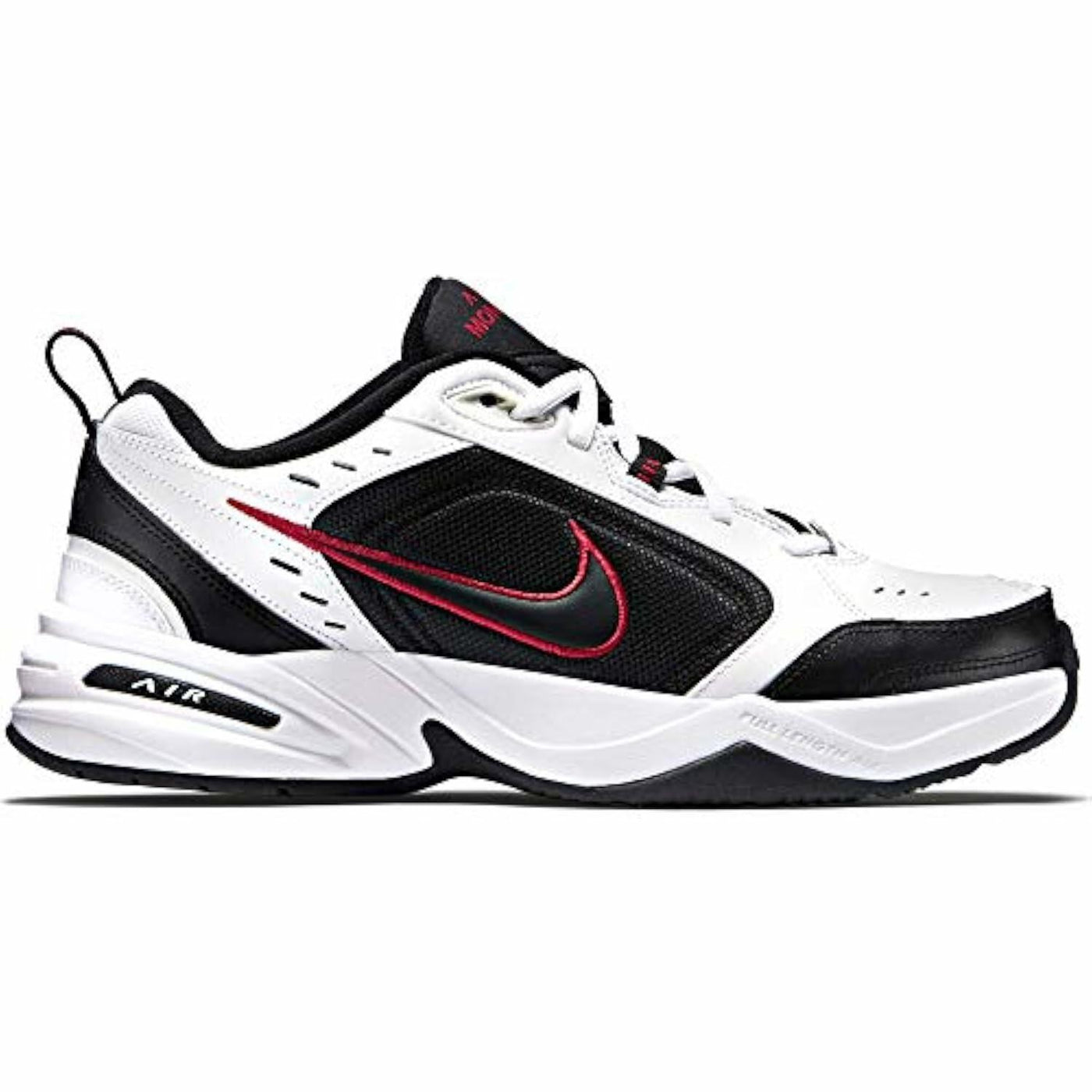Nike Men's Air Monarch IV Sneaker, White/Black, 12.5 X-Wide