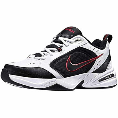 Nike Men's Air Monarch IV Sneaker, White/Black, 12.5 X-Wide