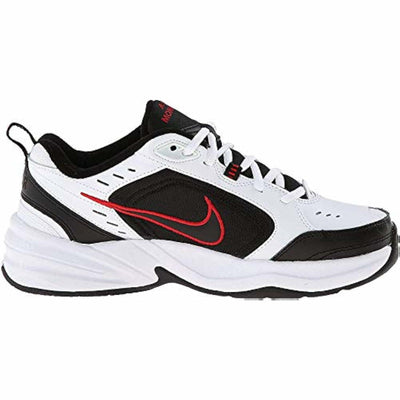 Nike Men's Air Monarch IV Sneaker, White/Black, 12.5 X-Wide