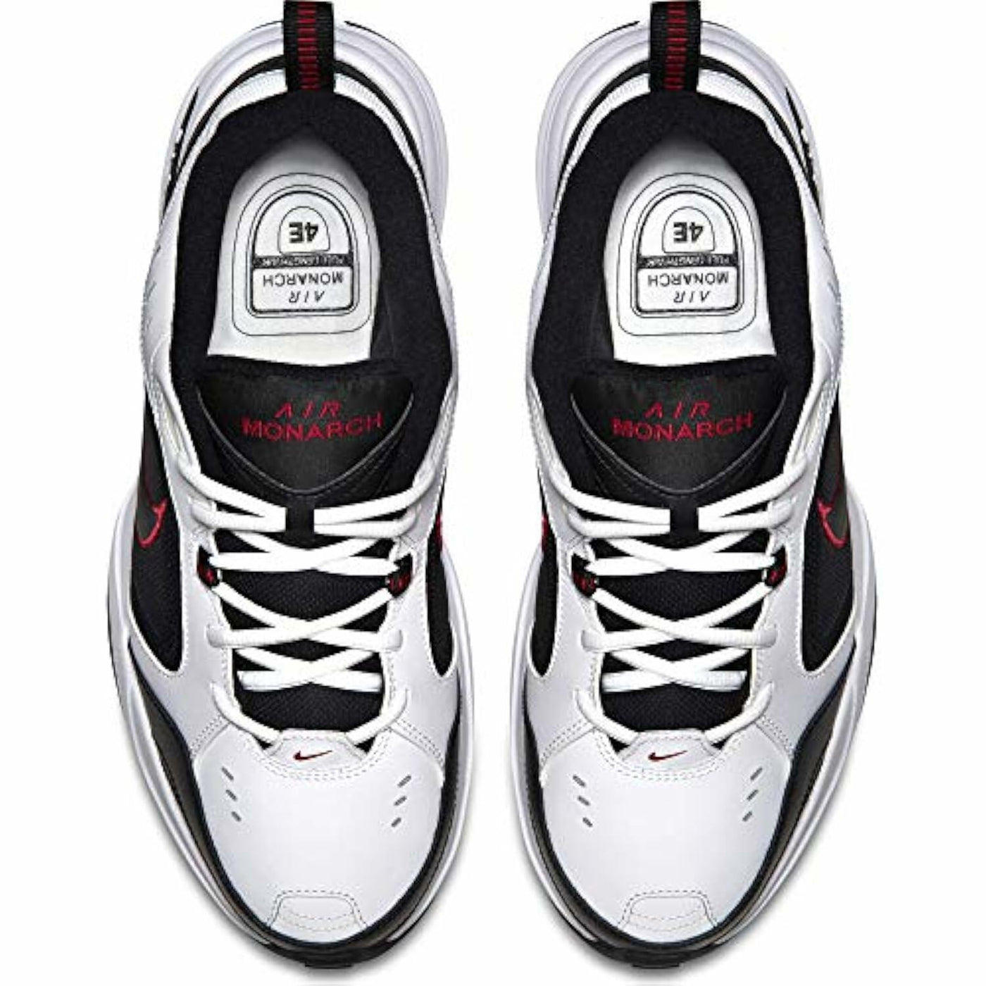 Nike Men's Air Monarch IV Sneaker, White/Black, 12.5 X-Wide