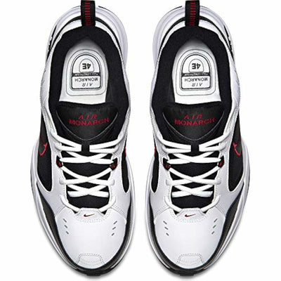 Nike Men's Air Monarch IV Sneaker, White/Black, 12.5 X-Wide