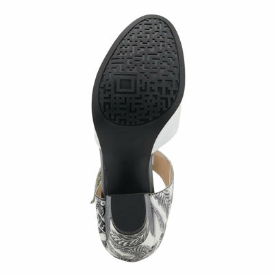 Spring Step L'Artiste Women's Toolie Mary Jane Heeled Shoe Off White Multi EU 35/5