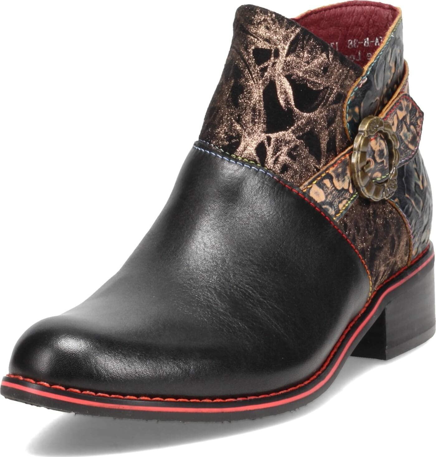 L’Artiste by Spring Step Women's TIATIA Ankle Boot, Black, 6.5-7