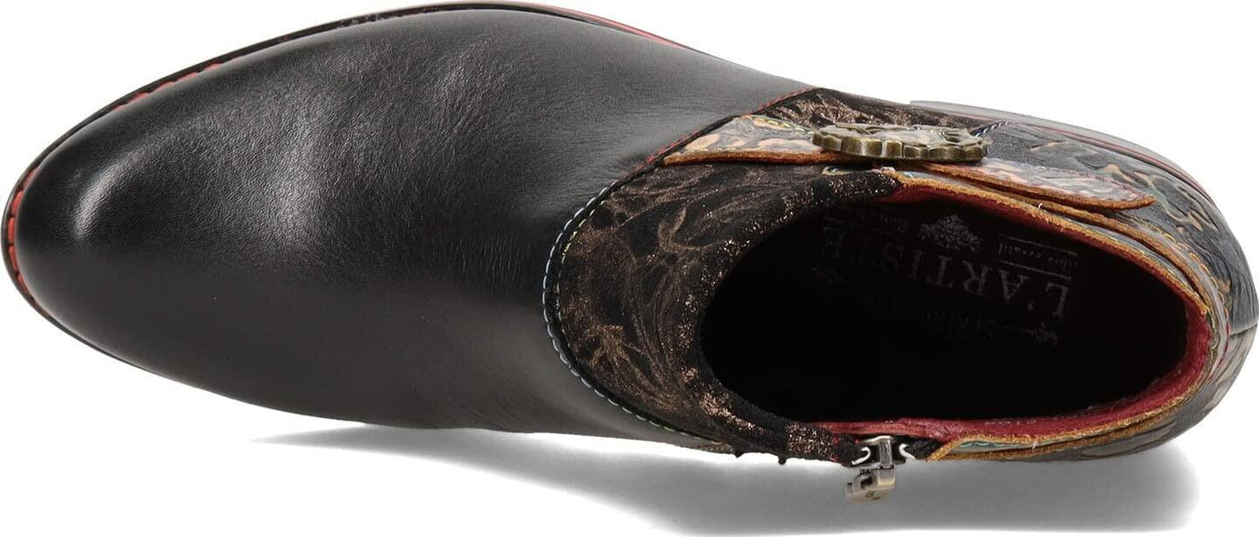 L’Artiste by Spring Step Women's TIATIA Ankle Boot, Black, 6.5-7