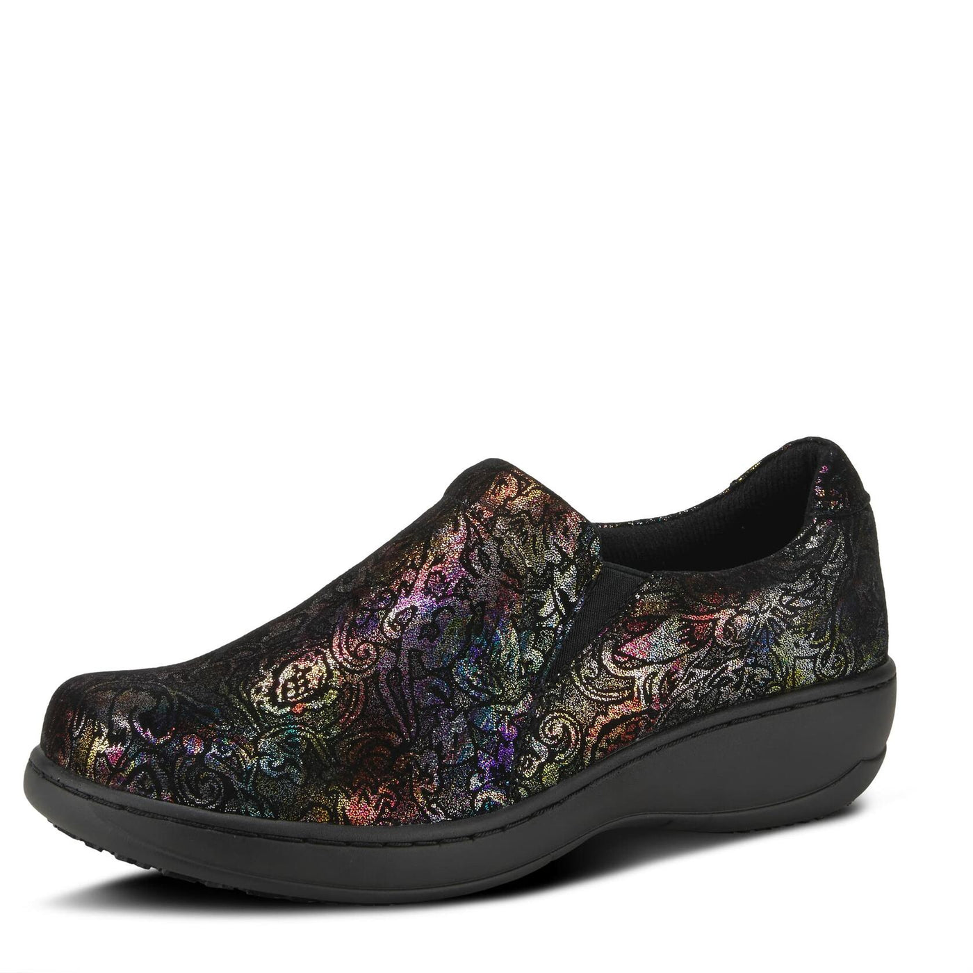 Spring Step Professional Women's WOOLIN-Swirl Loafer Flat, Rainbow, 7.5