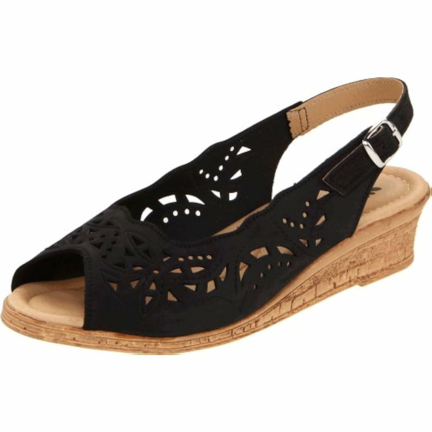 Spring Step Women's Orella Slingback Sandal,Black Nubuck,41 EU/9.5 - 10 M US