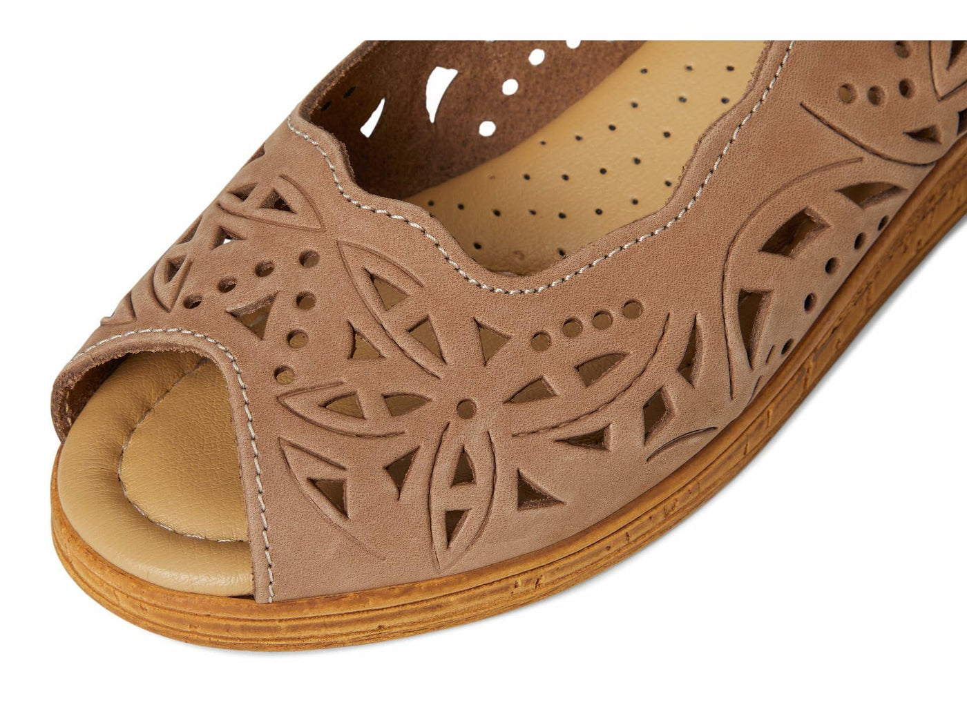 Spring Step Orella Beige Nubuck EU 38 (US Women's 7.5-8) M