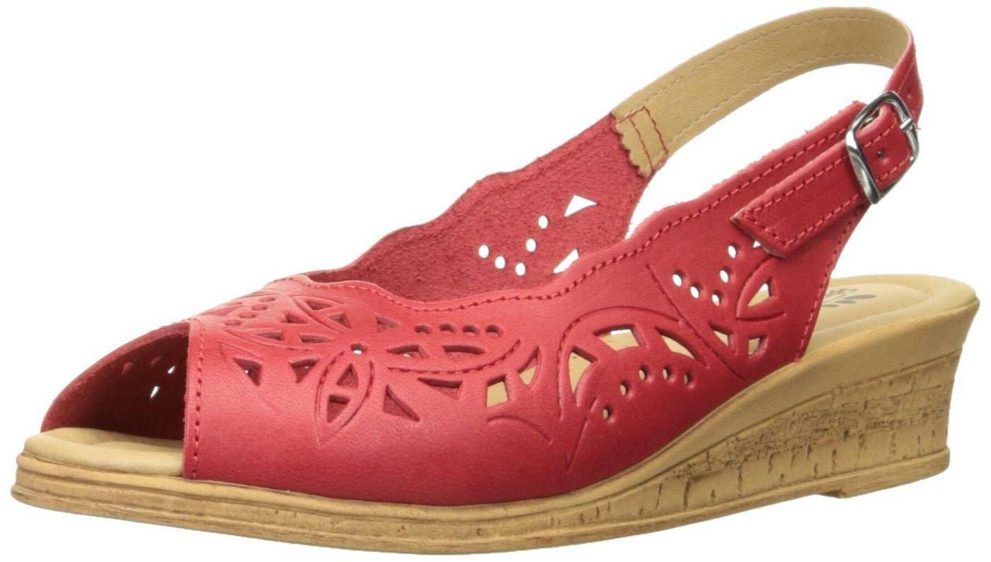 Spring Step Women's Orella Wedge Sandal, Red, 35 EU/5 M US