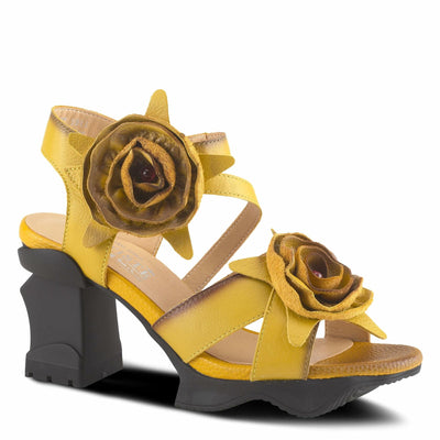 Spring Step L`Artiste Women's Shelly Ankle Strap Sandal Yellow EU 35 / US 5