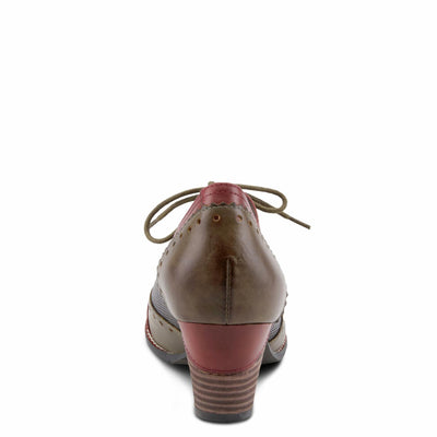 L’Artiste by Spring Step Women's Bardot Dress Pump, Red/Multi, 41 EU/9.5-10 M US