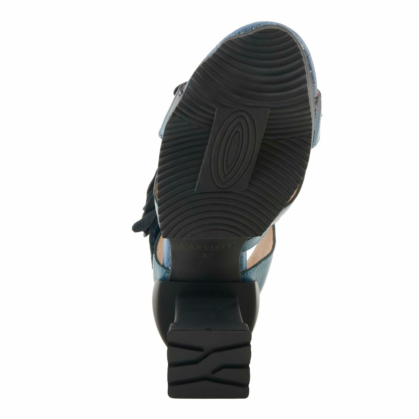 L'Artiste by Spring Step Women's Shelly Sandal, Blue, 7.5-8