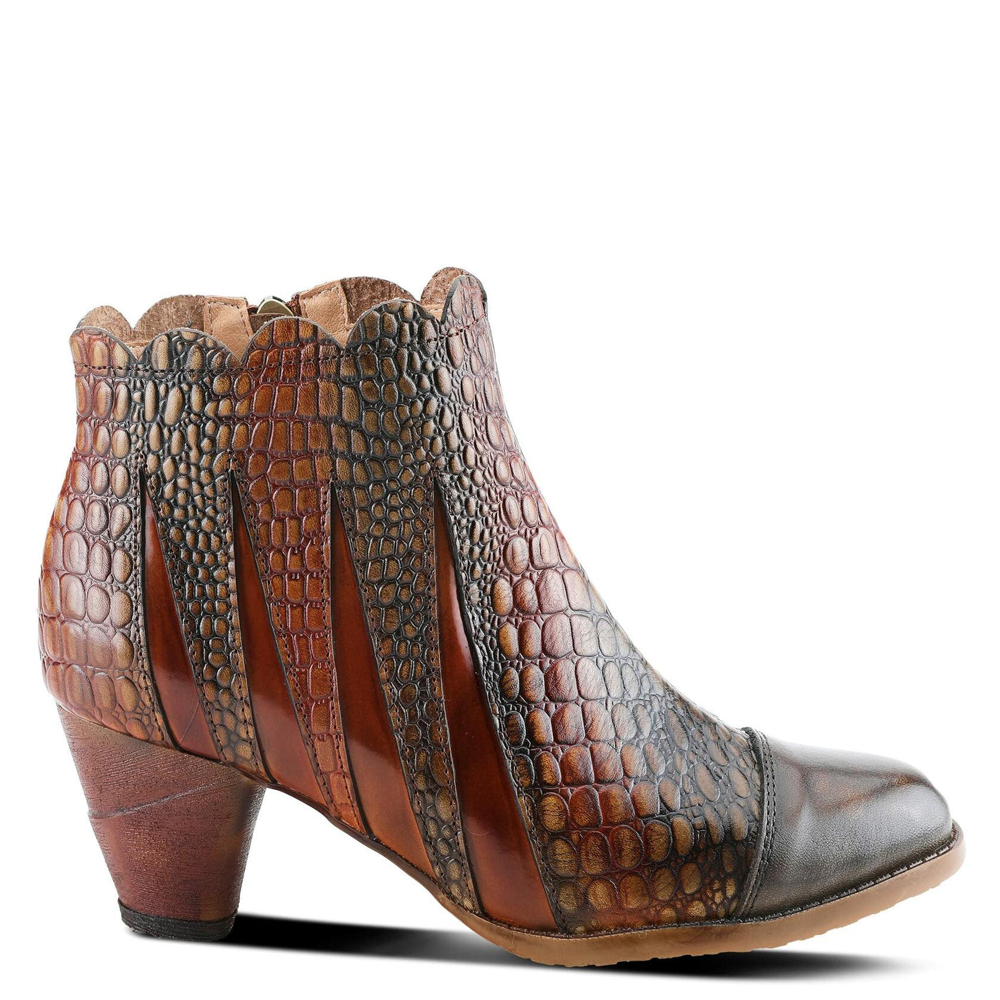 Spring Step L'Artiste Women's Extrovert Bootie Camel Multi EU 37 / US 6.5-7
