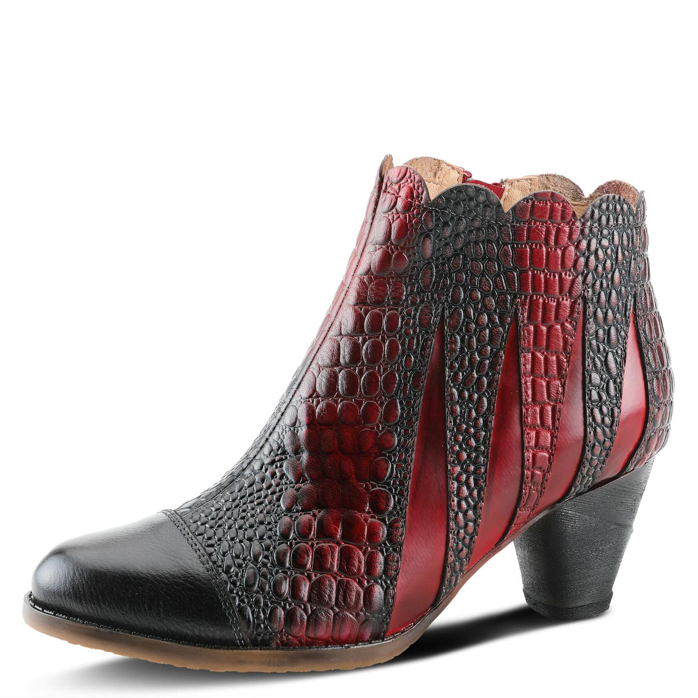 Spring Step L'Artiste Women's Extrovert Bootie Red Multi EU 37 / US 6.5-7