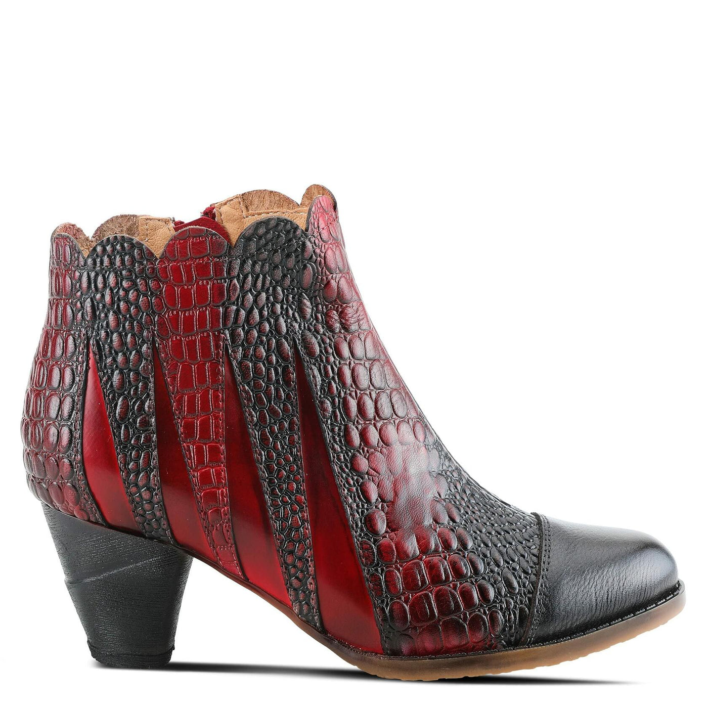 Spring Step L'Artiste Women's Extrovert Bootie Red Multi EU 37 / US 6.5-7