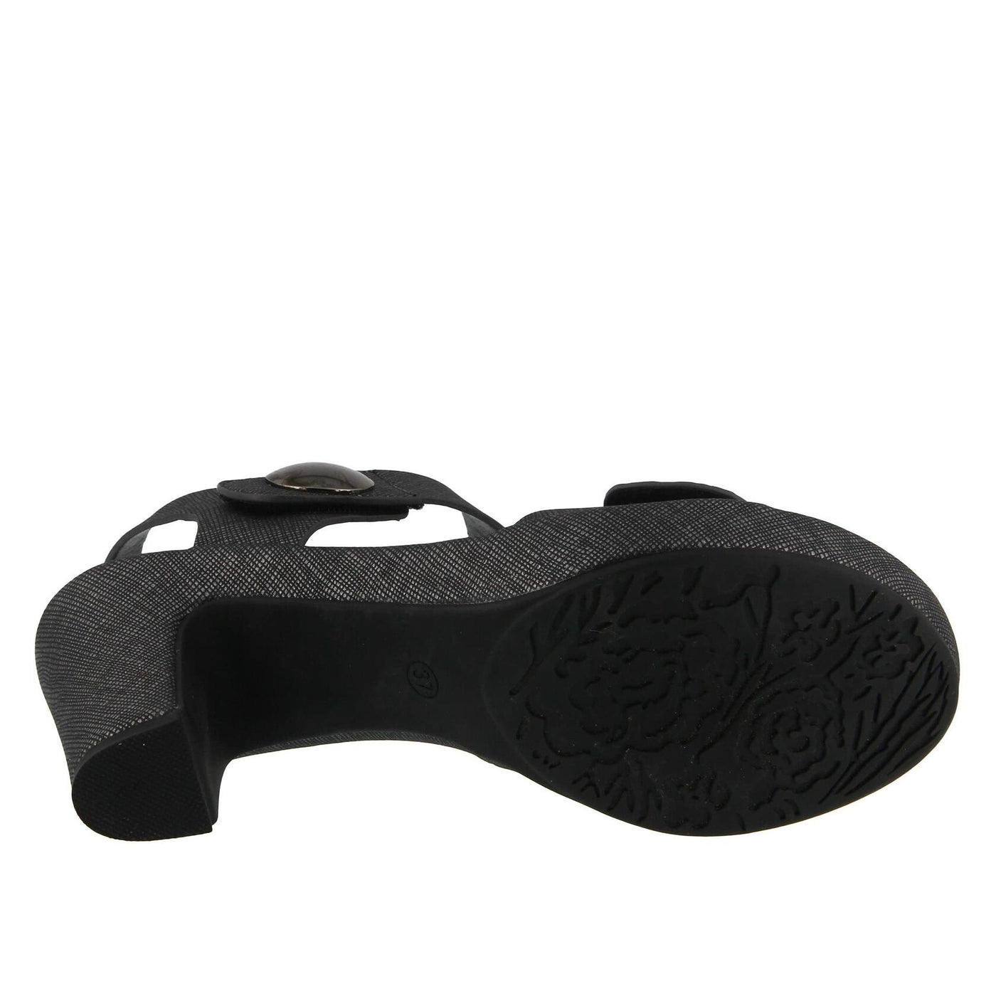 PATRIZIA Spring Step Dade Sandals for Women - Ladies Casual Platform Sandal with Hook and Loop - Slip-On Womens Sandals for Any Event - Charcoal EU 40 / US 9
