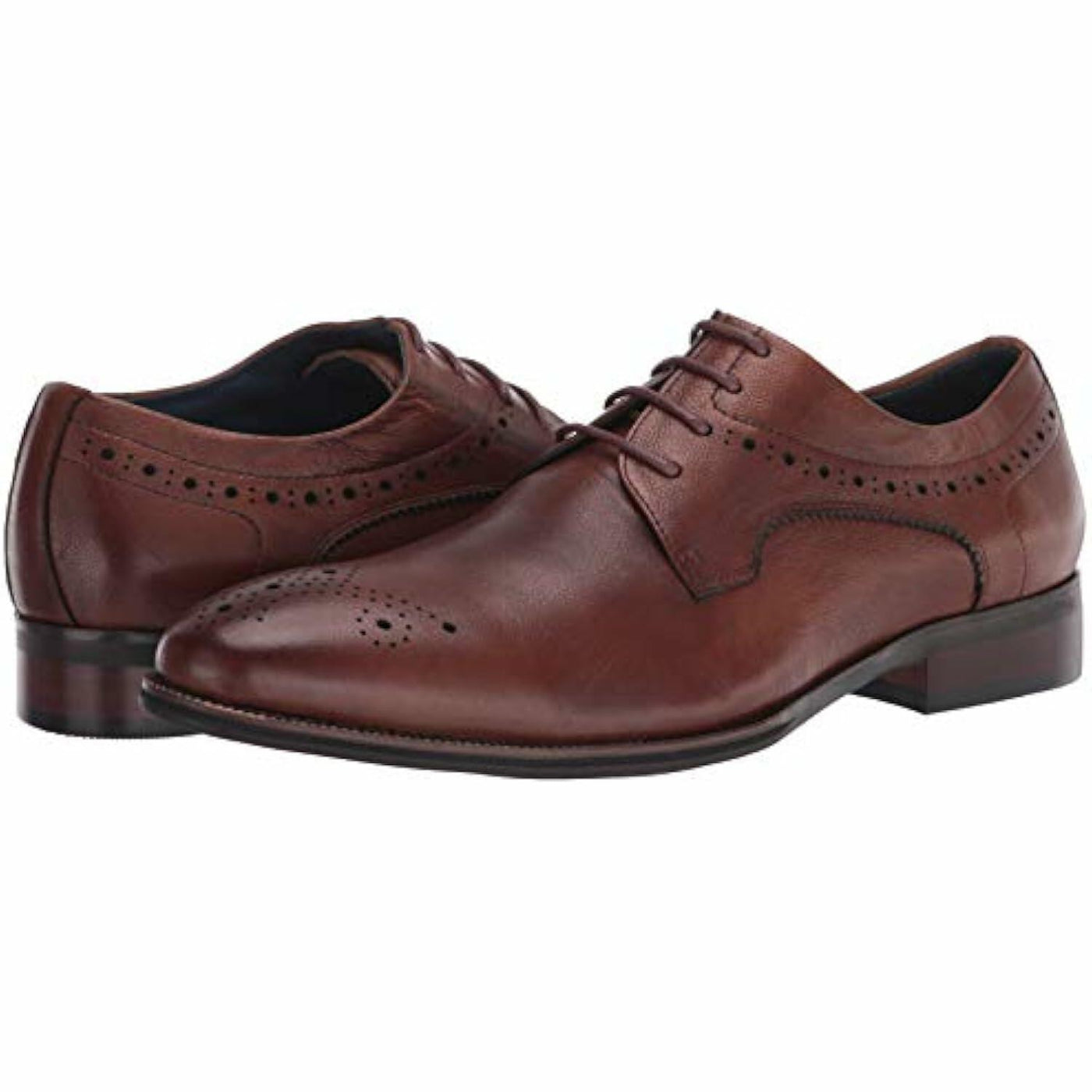 Spring Step Men's Charlie Leather Lace-Up Wingtip Shoe Brown