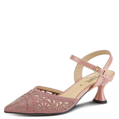 Azura Women's Delicate High Heel Sandal – Elegant Strappy Dress Shoes for Weddings, Parties & Formal Events – Comfortable Stiletto Heels with Adjustable Ankle Strap Mauve EU 39/8.5