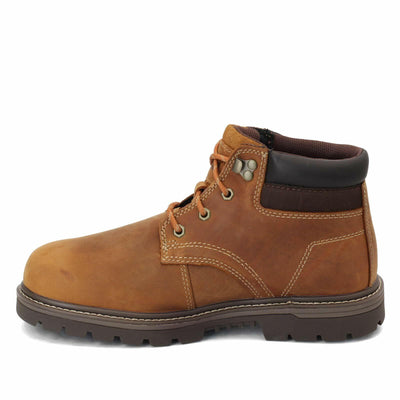 Cat Footwear Men's Outbase WP Construction Boot, Leather Brown, 10.5 Wide