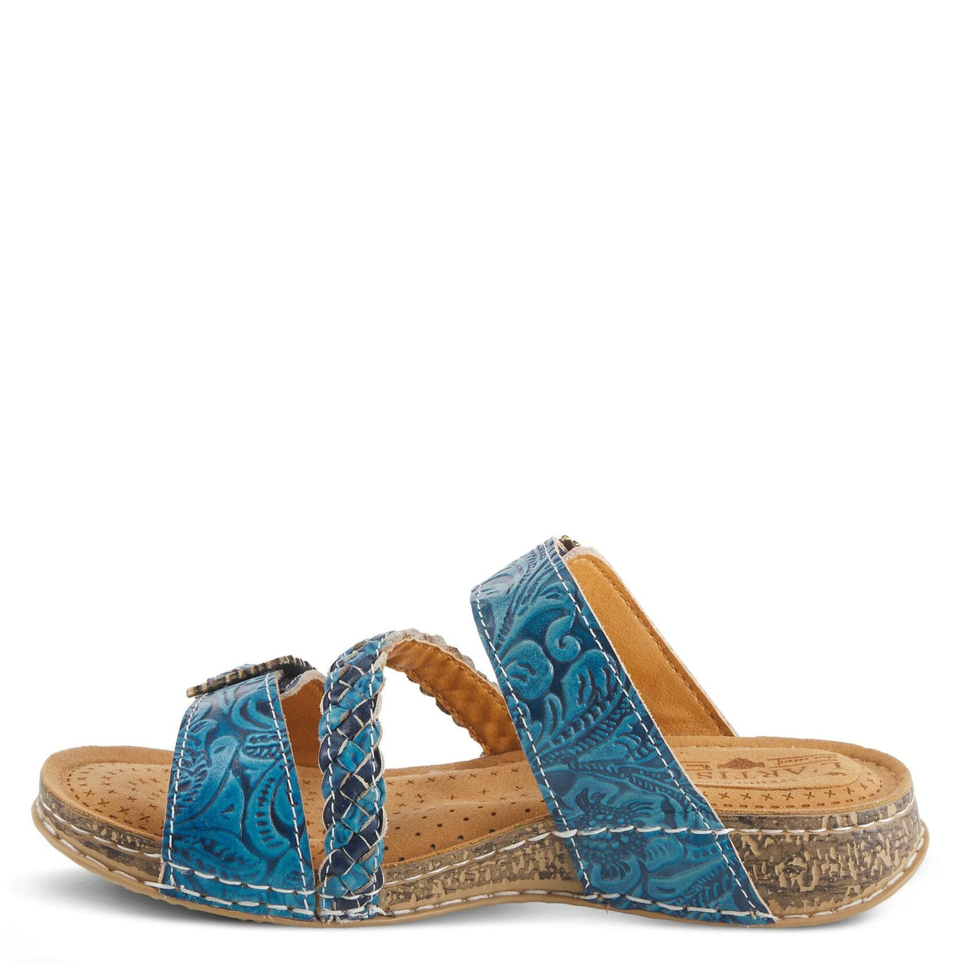 Spring Step L'Artiste Women's Astra Slide Sandal Blue EU 40 / US 9