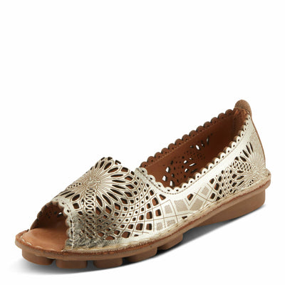 Spring Step Women's Brandal Shoes, Gold, 8.5