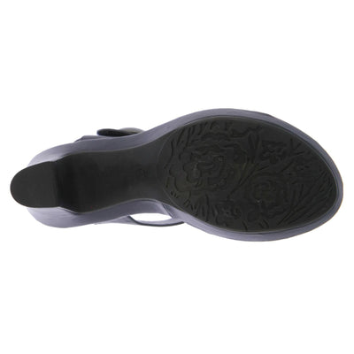 PATRIZIA Spring Step Dade Sandals for Women - Ladies Casual Platform Sandal with Hook and Loop - Slip-On Womens Sandals for Any Event - Navy EU 40 / US 9