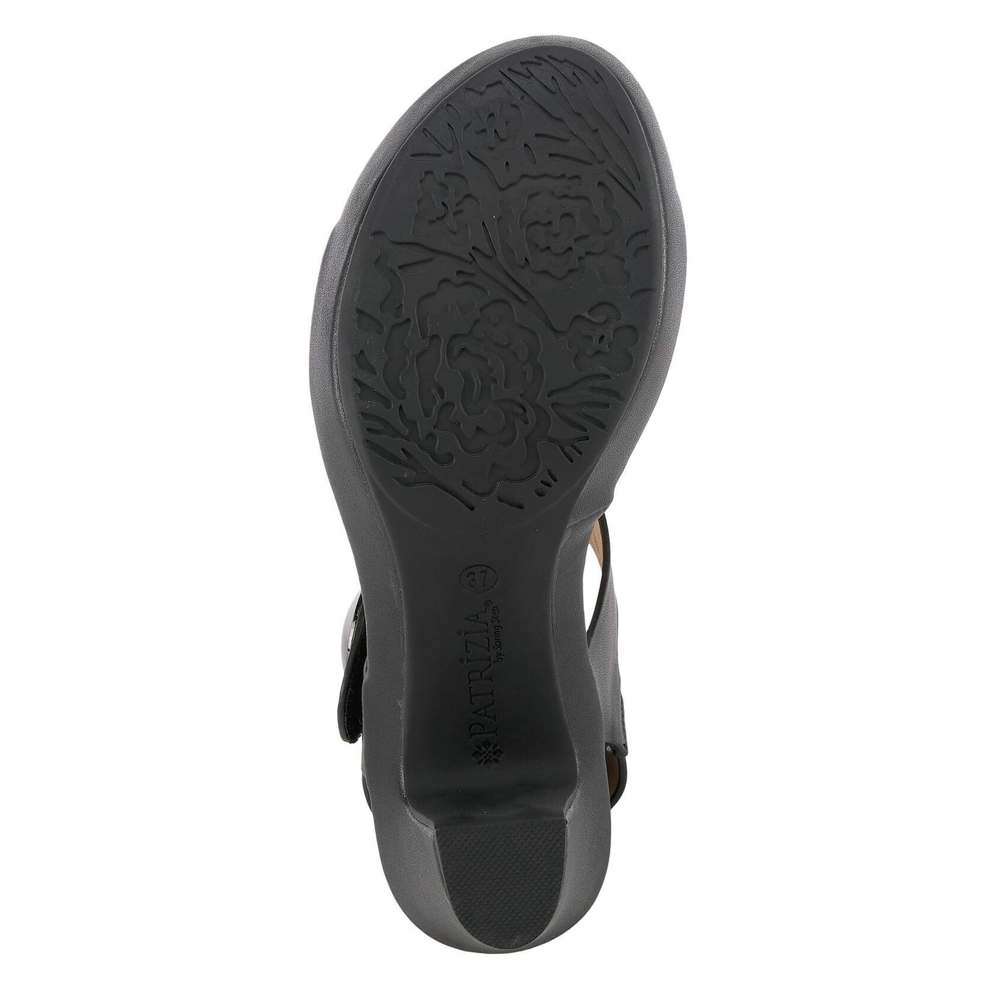 PATRIZIA Spring Step Dade Sandals for Women - Ladies Casual Platform Sandal with Hook and Loop - Slip-On Womens Sandals for Any Event - Black EU 35 / US 5
