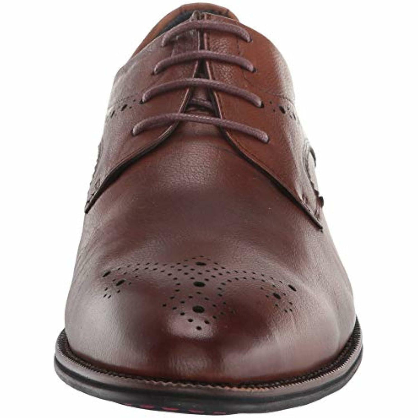 Spring Step Men's Charlie Leather Lace-Up Wingtip Shoe Brown