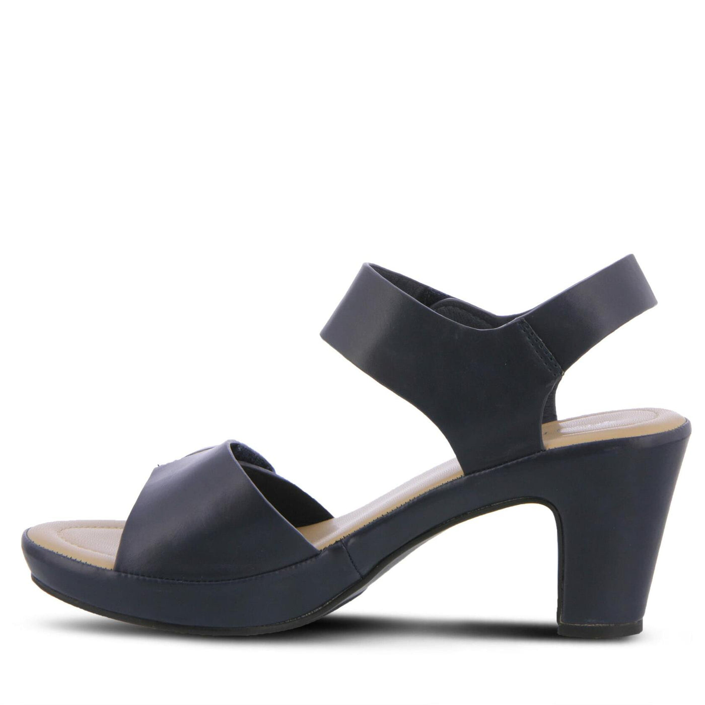 PATRIZIA Spring Step Dade Sandals for Women - Ladies Casual Platform Sandal with Hook and Loop - Slip-On Womens Sandals for Any Event - Navy EU 38 / US 7.5-8