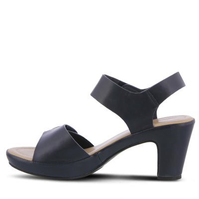 PATRIZIA Spring Step Dade Sandals for Women - Ladies Casual Platform Sandal with Hook and Loop - Slip-On Womens Sandals for Any Event - Navy EU 38 / US 7.5-8