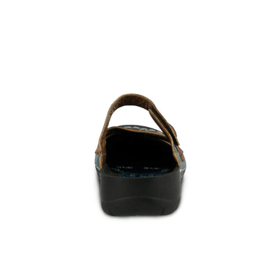 L'artiste by Spring Step Women's Copa Flat Sandal, Blue/Multi, 39 EU/8.5 M US