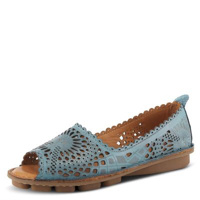 Spring Step Women's Brandal Shoes, Blue, 7.5-8