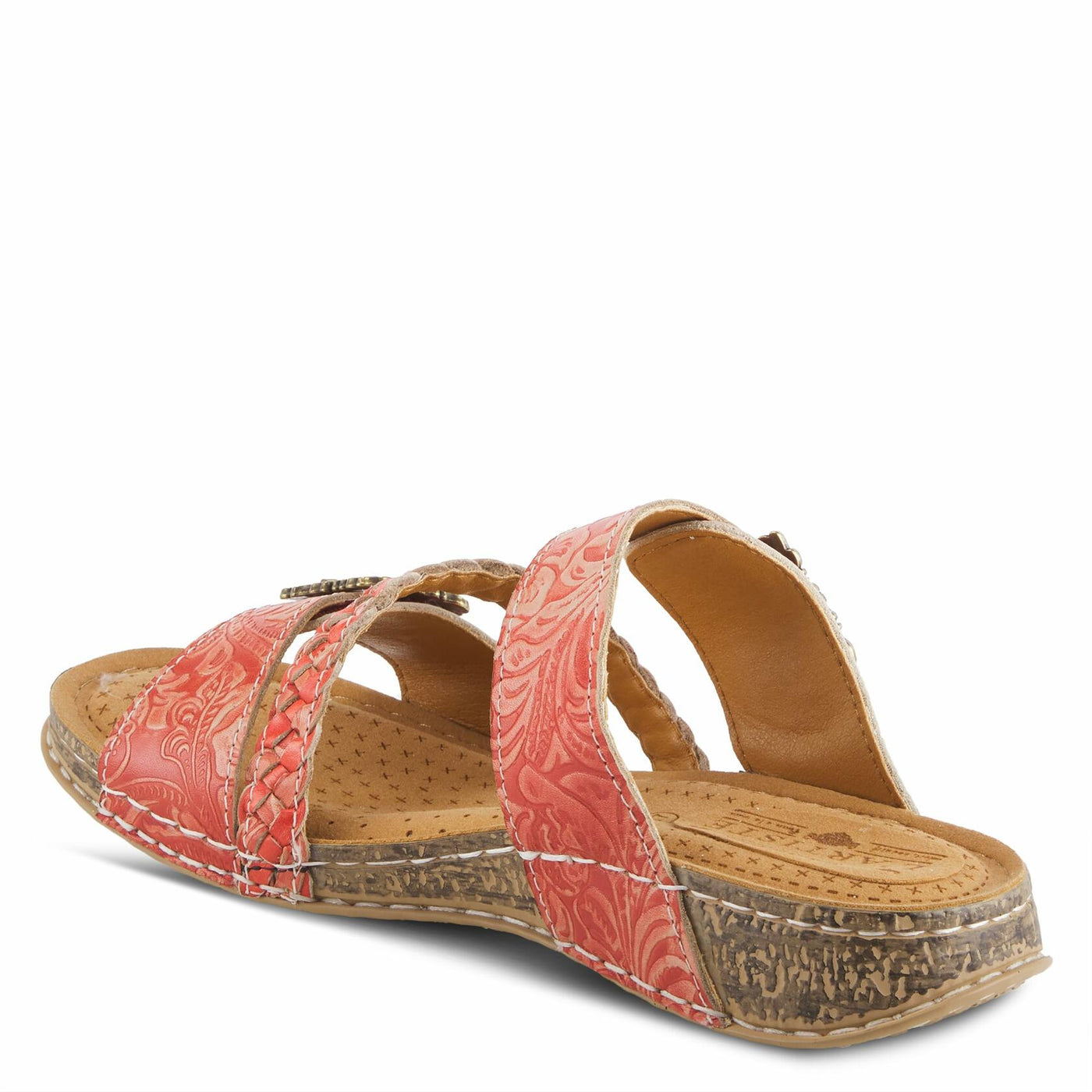 Spring Step L'Artiste Women's Astra Slide Sandal Red EU 38 / US 7.5-8