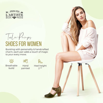 Spring Step L'Artiste Women's Toolie Mary Jane Shoe Blue EU 37 / US 6.5-7