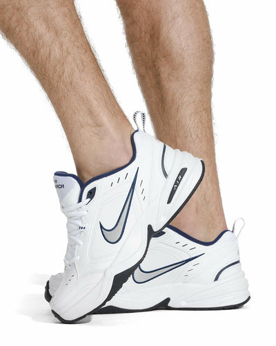 Nike Men's Air Monarch IV Cross Trainer, White/Black/Varsity Red, 6.5