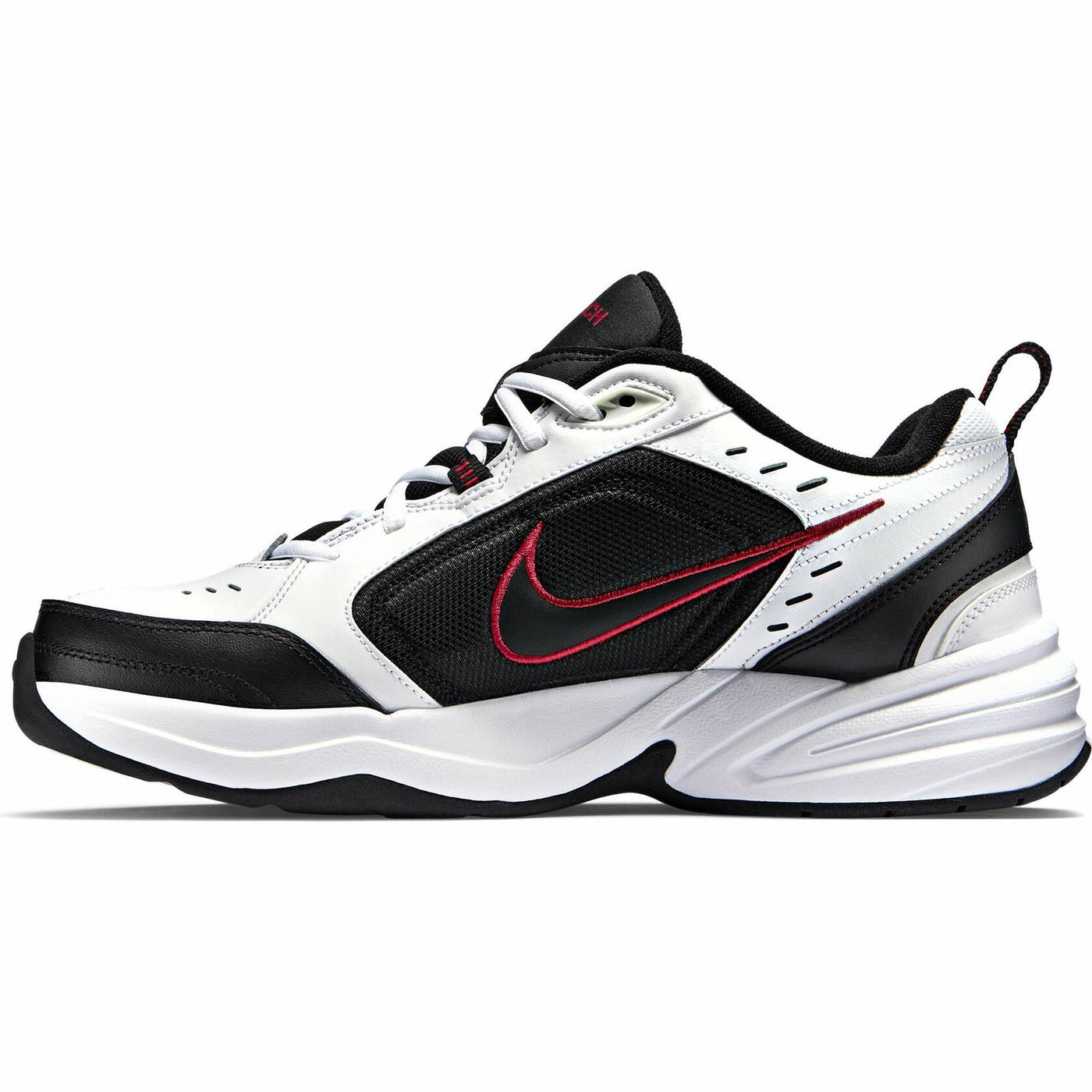 Nike Men's Air Monarch IV Cross Trainer, White/Black/Varsity Red, 6.5