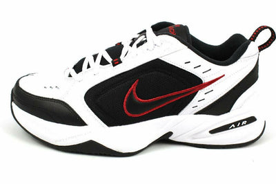 Nike Men's Air Monarch IV Cross Trainer, White/Black, 11.0 Regular US