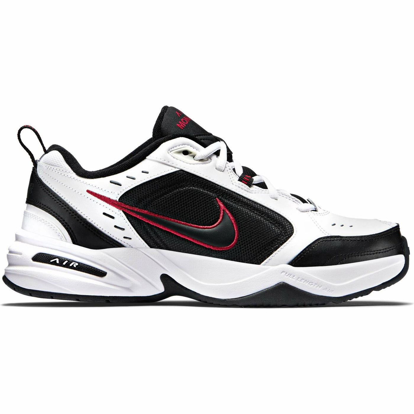 Nike Men's Air Monarch IV Cross Trainer, White/Black/Varsity Red, 6.5