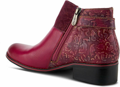 L’Artiste by Spring Step Women's TIATIA Ankle Boot, Bordeaux, 5